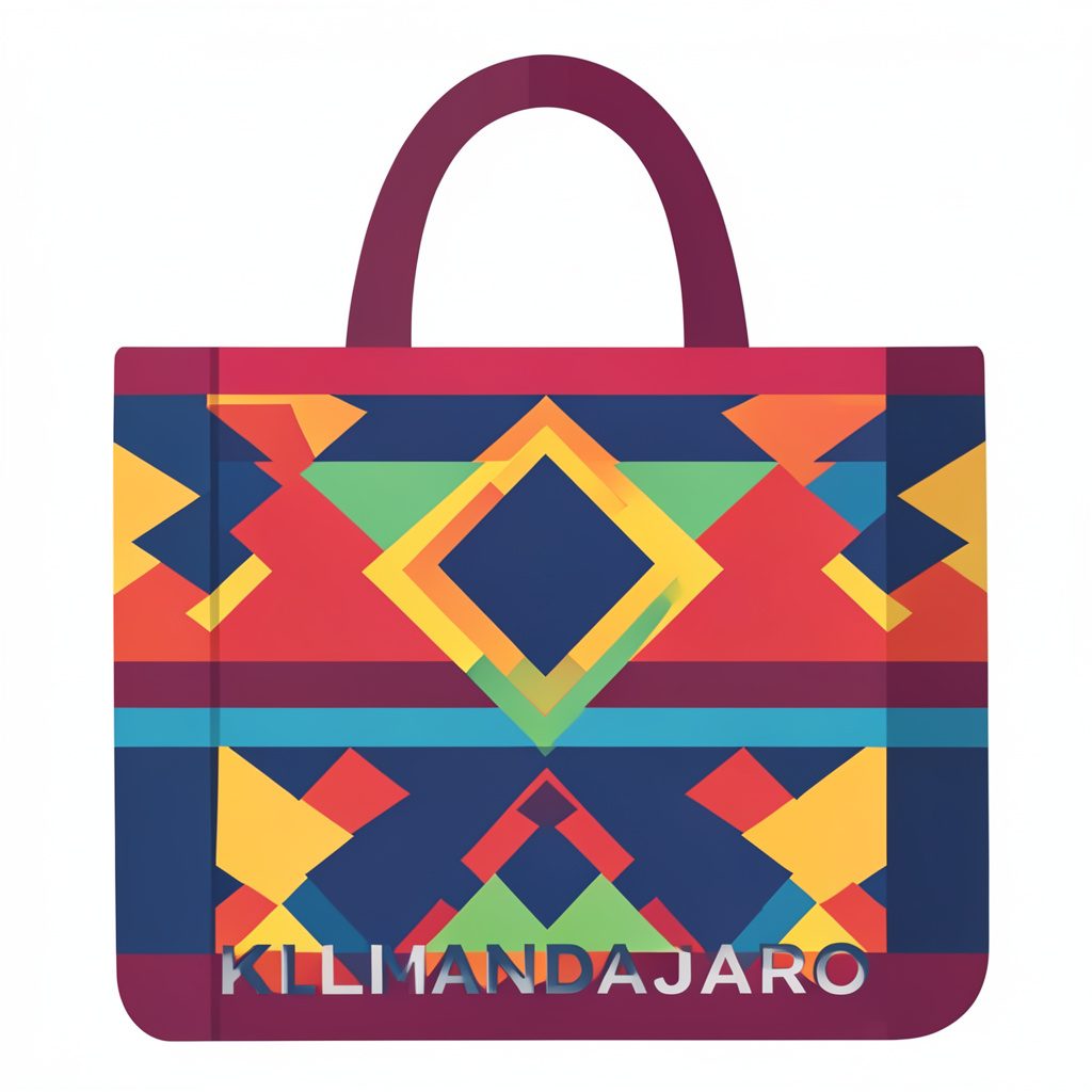 Sac en kilim orange aux motifs géométriques, accessoire artisanal
